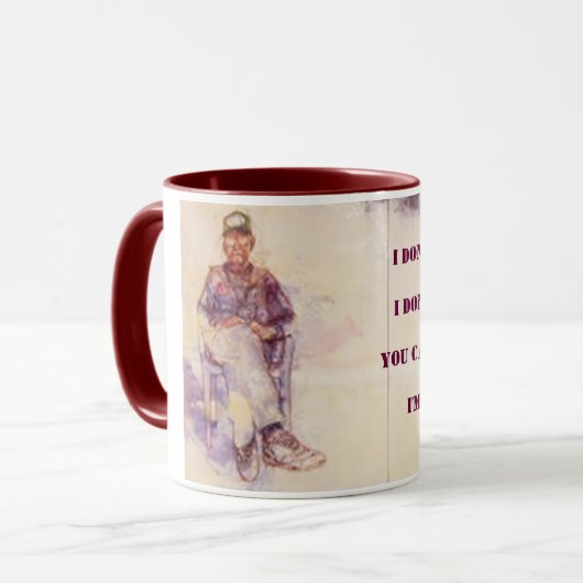 Ich bin remüde Tasse (Vorderseite Links)