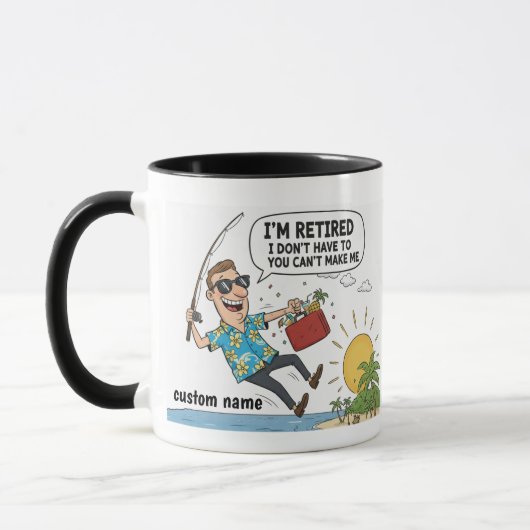 Ich bin Rentner Tasse - Ich will nicht in den Ruhe (Links)