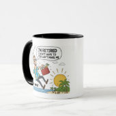 Ich bin Rentner Tasse - Ich will nicht in den Ruhe (Vorderseite Links)