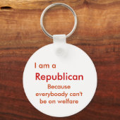 Ich bin Republikaner Schlüsselanhänger (Vorderseite)