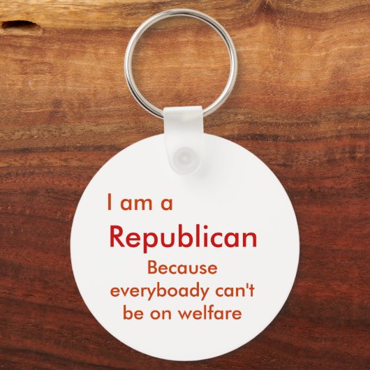 Ich bin Republikaner Schlüsselanhänger (Vorderseite)