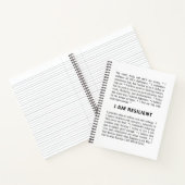 ICH BIN RESILIENT Notebook Notizblock (Innenseite)