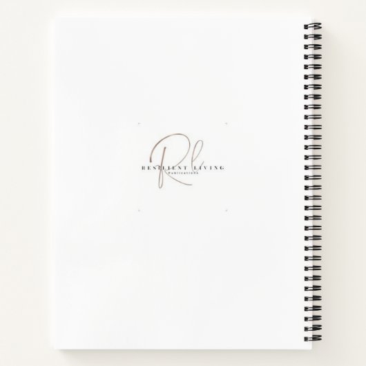 ICH BIN RESILIENT Notebook Notizblock (Rückseite)