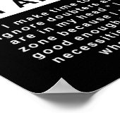 Ich BIN RESILIENT Poster, um dich Inspirieren und  Poster (Ecke)