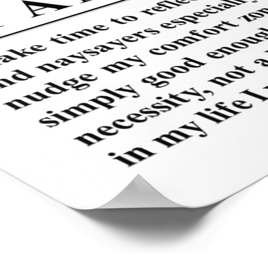 Ich BIN RESILIENT Poster, um dich Inspirieren und Poster (Ecke)