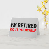 ICH BIN RETIRED KARTE (Gelbe Blume)