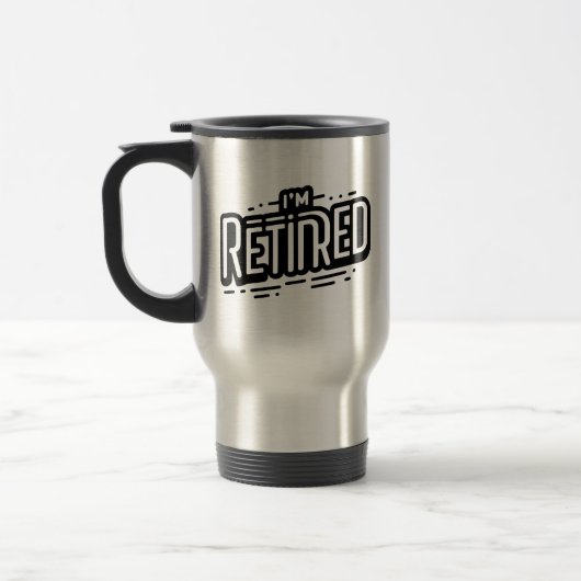 ICH BIN RETIRED REISEBECHER (Links)