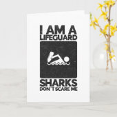 Ich bin Rettungsschwimmer Haie, sprich Scare ME Karte (Gelbe Blume)