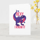 Ich bin Rexy und ich kenne es T-Rex Karte (Gelbe Blume)