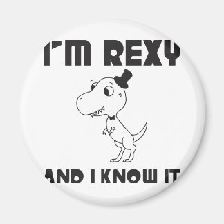 Ich bin Rexy und ich weiß es Magnet