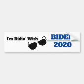 Ich bin Ridin' mit Biden 2020 Autoaufkleber (Vorne)