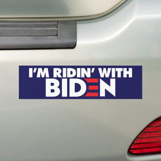 Ich bin Ridin' mit Biden 2024 Autoaufkleber (Auf Auto)