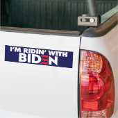 Ich bin Ridin' mit Biden 2024 Autoaufkleber (Auf Lkw)