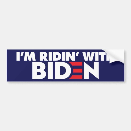 Ich bin Ridin' mit Biden 2024 Autoaufkleber (Vorne)