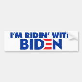 Ich bin Ridin' mit Biden 2024 Autoaufkleber (Vorne)