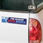 Ich bin Ridin' mit Biden 2024 Autoaufkleber (Auf Lkw)
