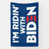 Ich bin Ridin mit Biden 2024 Banner (Vertikal)