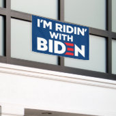 Ich bin Ridin mit Biden 2024 Banner (Äußeres Gebäude)