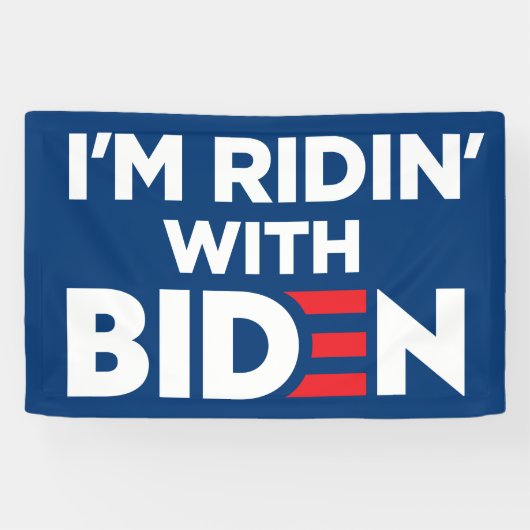 Ich bin Ridin mit Biden 2024 Banner (Horizontal)