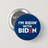 Ich bin Ridin mit Biden 2024 Button (Vorne & Hinten)