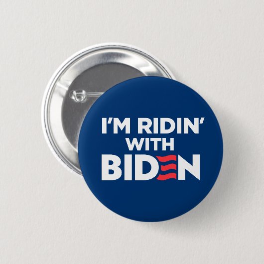Ich bin Ridin mit Biden 2024 Button (Vorne & Hinten)