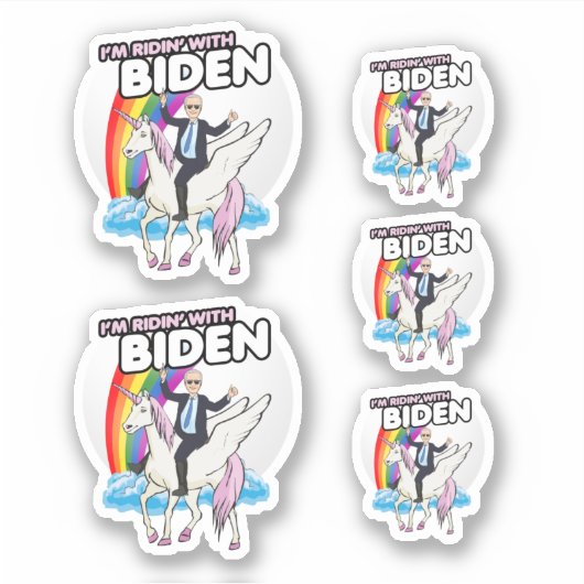 Ich bin Ridin mit Biden Aufkleber (Vorderseite)
