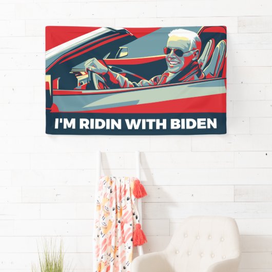 ICH BIN RIDIN MIT BIDEN BANNER (Insitu)