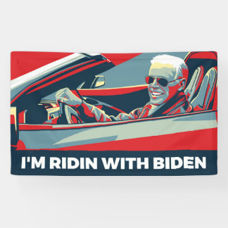 ICH BIN RIDIN MIT BIDEN BANNER