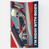 ICH BIN RIDIN MIT BIDEN BANNER (Vertikal)