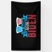 Ich bin Ridin mit Biden Banner (Vertikal)