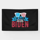 Ich bin Ridin mit Biden Banner (Horizontal)
