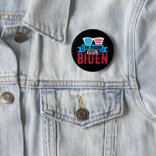 Ich bin Ridin mit Biden Button (Beispiel)