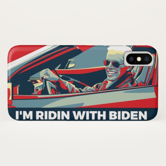 ICH BIN RIDIN MIT BIDEN Case-Mate iPhone HÜLLE (Rückseite (Horizontal))