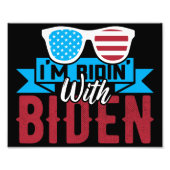 Ich bin Ridin mit Biden Fotodruck (Vorne)