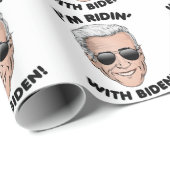 Ich bin Ridin' mit Biden Geschenkpapier (Rolleneckpunkt)