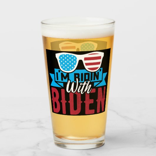 Ich bin Ridin mit Biden Glas (Vorne (Gefüllt))