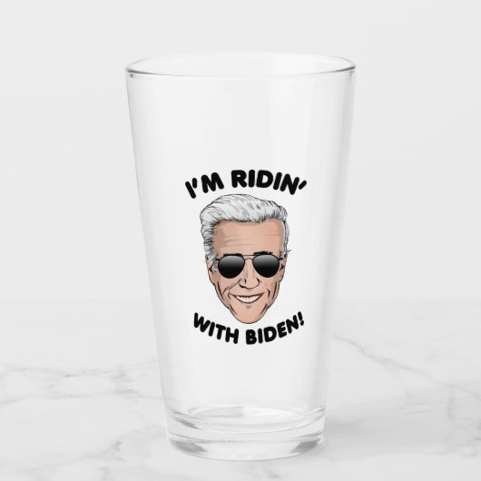 Ich bin Ridin' mit Biden Glas (Vorderseite)