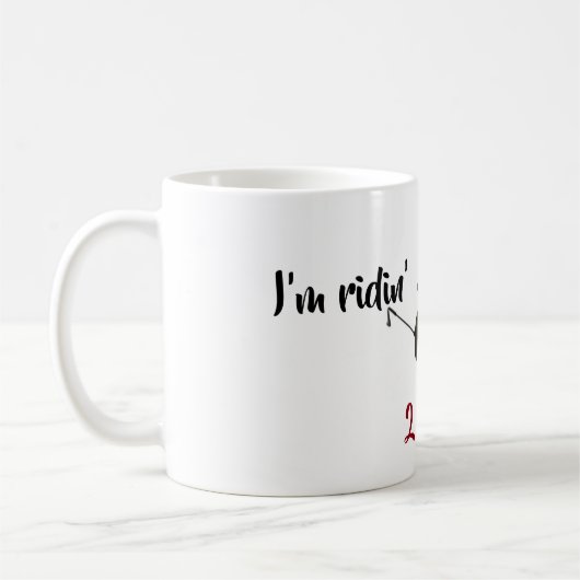 Ich bin Ridin' mit Biden im Jahr 2020 Kaffeetasse (Links)