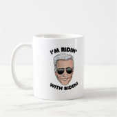 Ich bin Ridin' mit Biden Kaffeetasse (Links)