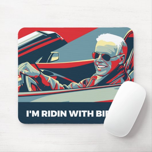 ICH BIN RIDIN MIT BIDEN MOUSEPAD (Mit Mouse)