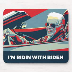 ICH BIN RIDIN MIT BIDEN MOUSEPAD