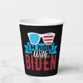 Ich bin Ridin mit Biden Pappbecher (Vorderseite)