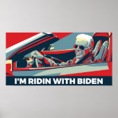 ICH BIN RIDIN MIT BIDEN POSTER (Vorne)