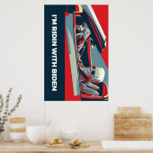 ICH BIN RIDIN MIT BIDEN POSTER (Küche)
