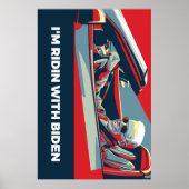 ICH BIN RIDIN MIT BIDEN POSTER (Vorne)