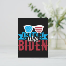 Ich bin Ridin mit Biden Postkarte
