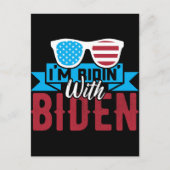 Ich bin Ridin mit Biden Postkarte (Vorderseite)