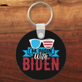 Ich bin Ridin mit Biden Schlüsselanhänger (Rückseite)