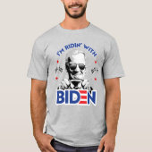 ICH BIN RIDIN' MIT BIDEN T-Shirt (Vorderseite)