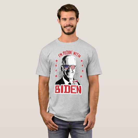 Ich bin Ridin' mit Biden T-Shirt (Vorne ganz)